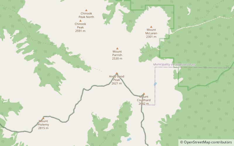 andy good peak location map