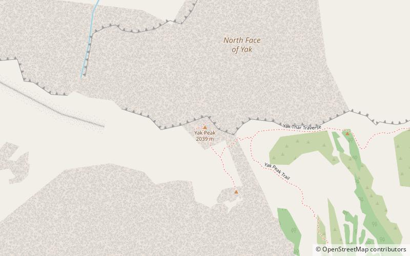 Yak Peak location map