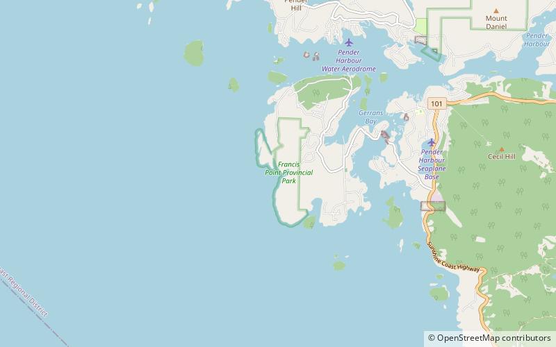 Francis Point Provincial Park location map