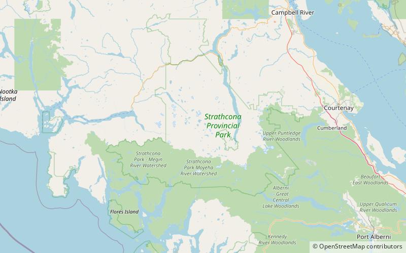 mount burman strathcona provincial park location map