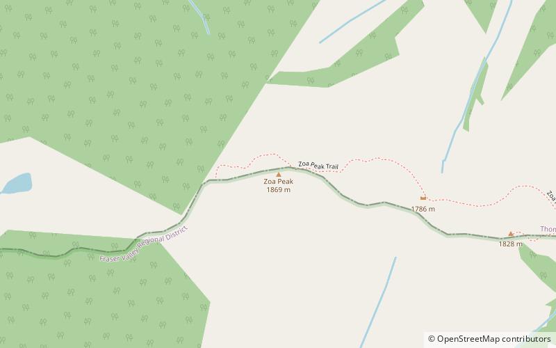 Zoa Peak location map