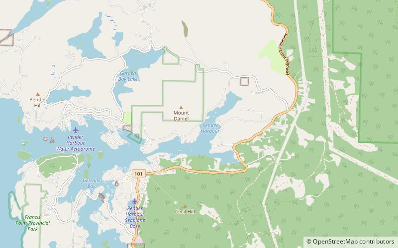 Garden Bay Marine Provincial Park location map
