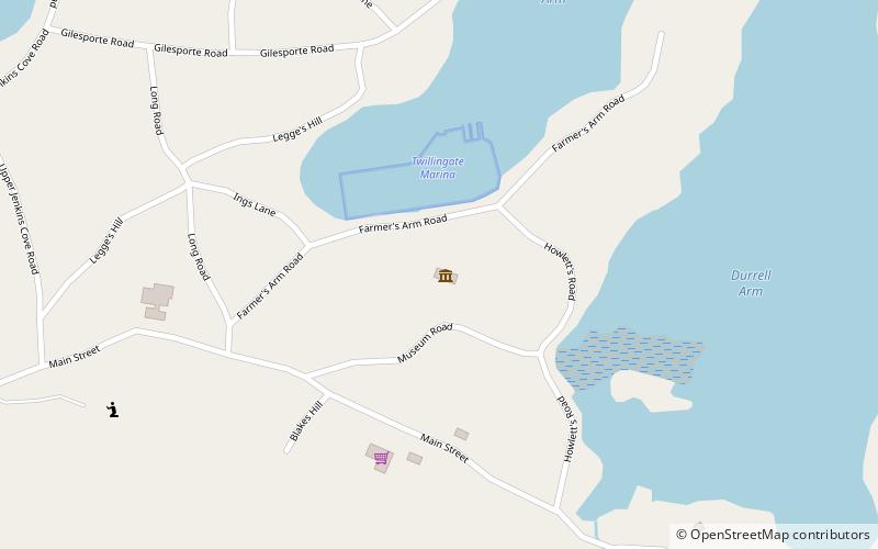 durrell twillingate location map