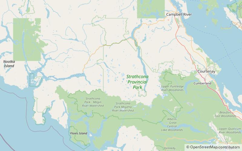 the behinde strathcona provincial park location map