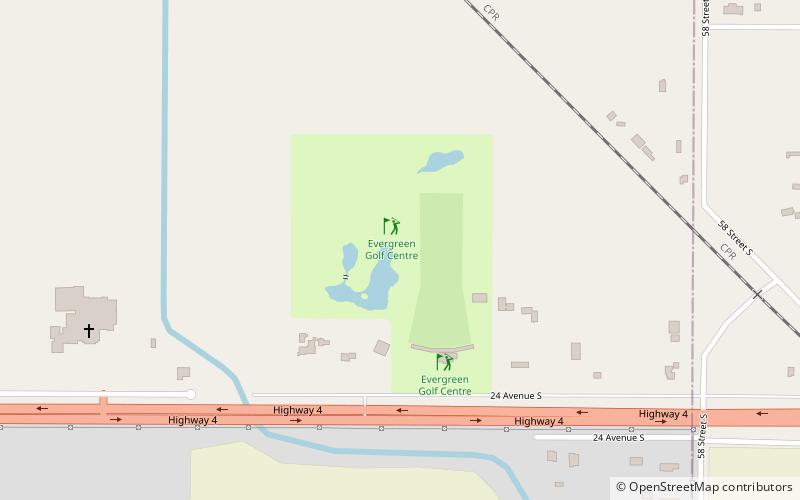 Evergreen Golf Centre location map