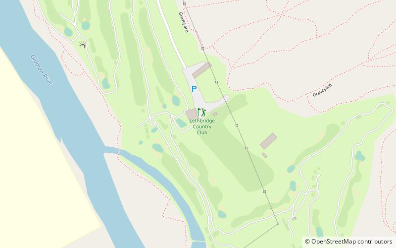 Lethbridge Country Club location map