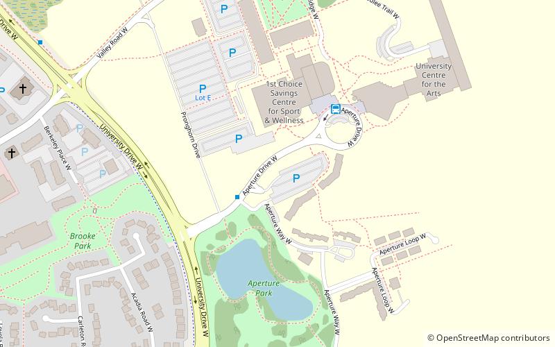 Université de Lethbridge location map