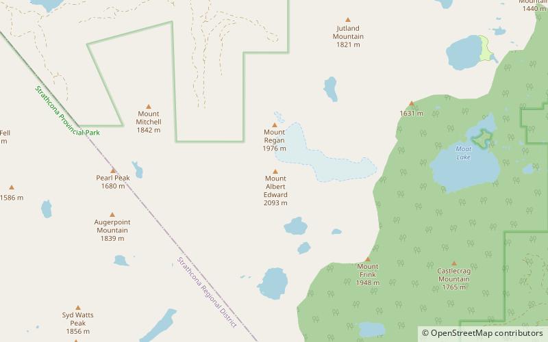 Mount Albert Edward location map