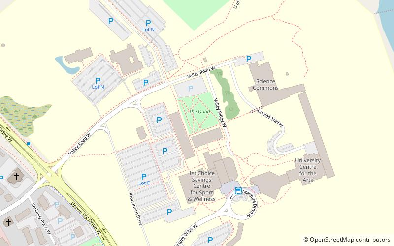 University of Lethbridge Community Stadium location map