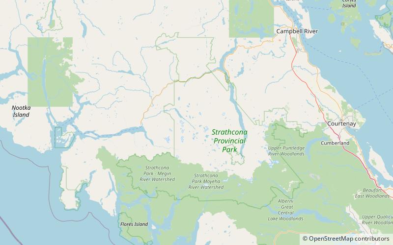 mount devoe strathcona provincial park location map