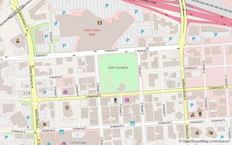 Galt Gardens location map