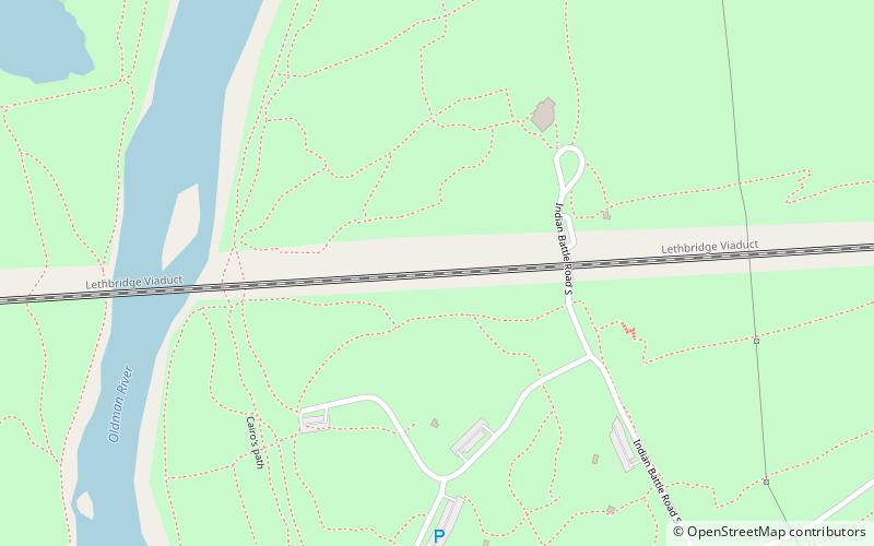 Lethbridge Viaduct location map