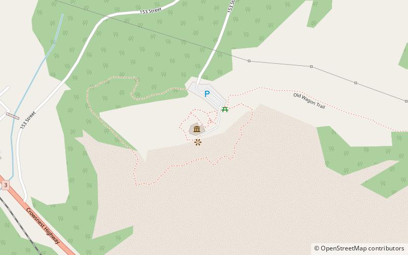 Frank Slide Interpretive Centre location map