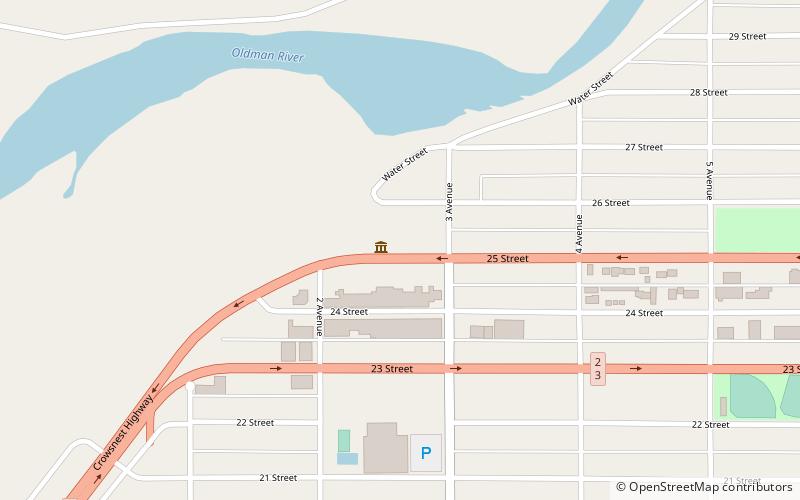 Fort Macleod location map