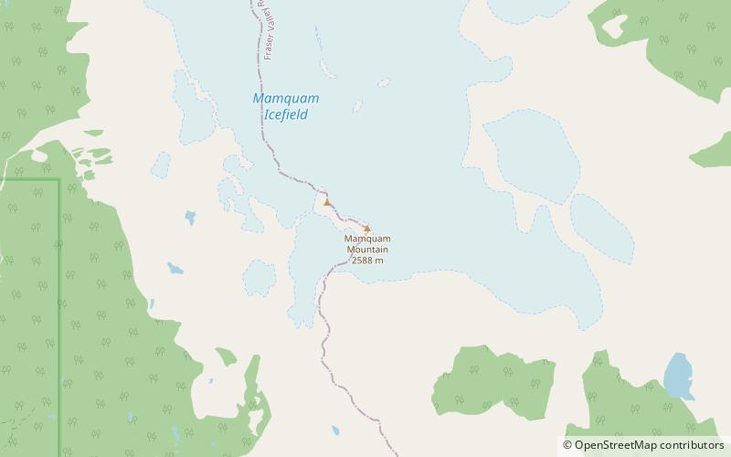 Mamquam Mountain location map