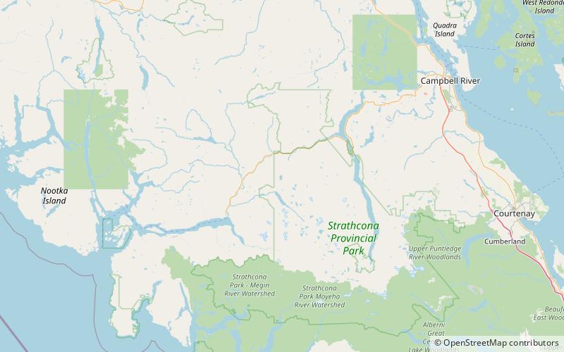 volcano lake strathcona provincial park location map