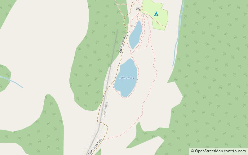Elfin Lakes location map