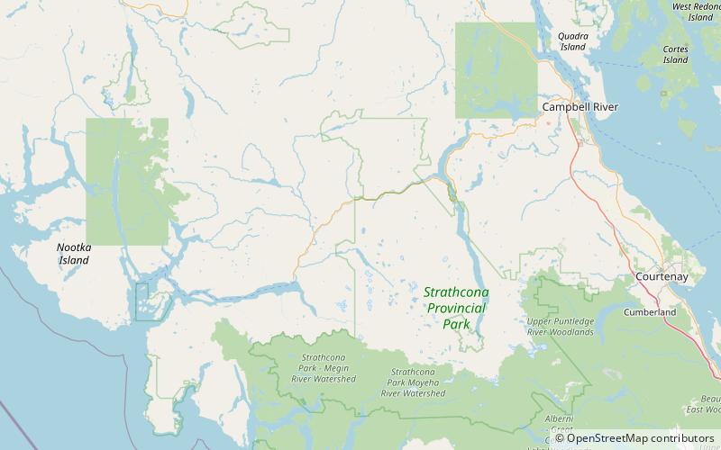 puzzle mountain park prowincjonalny strathcona location map