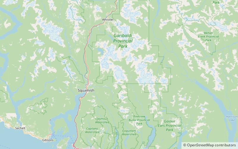 mamquam icefield parc provincial garibaldi location map