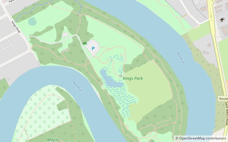 kings park winnipeg location map