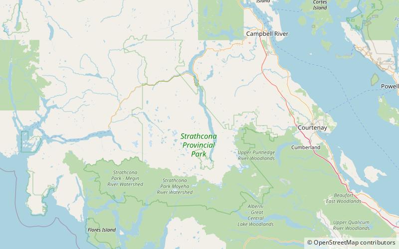 hellebore lake strathcona provincial park location map