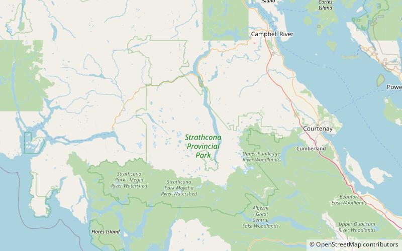 wheaton lake strathcona provincial park location map