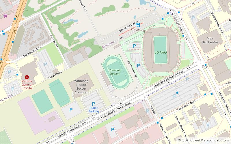 University Stadium location map