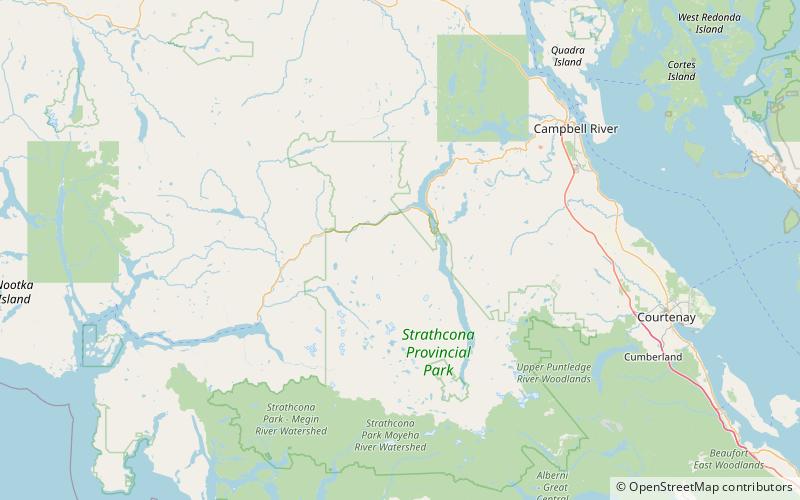 mount filberg strathcona provincial park location map