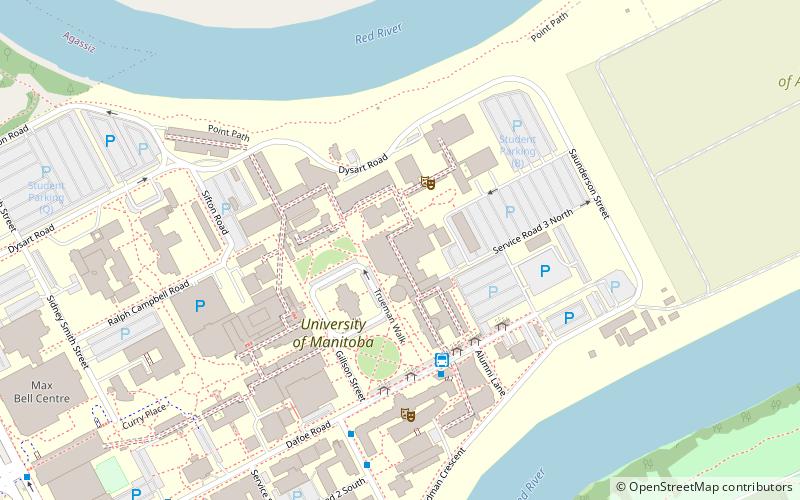 Elizabeth Dafoe Library location map