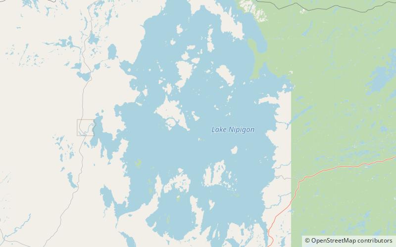 Jezioro Nipigon location map