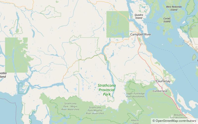 mount laing strathcona provincial park location map