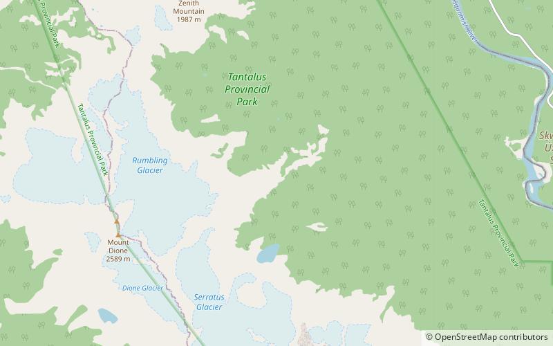 Mount Tantalus location map
