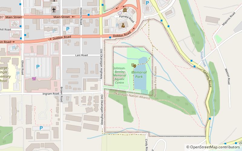 Johnson Bentley Memorial Aquatic Center location map