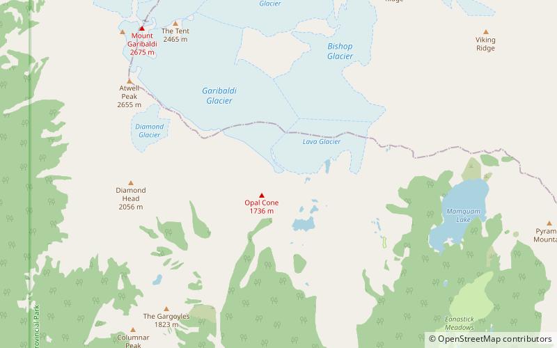 Cône Opal location map