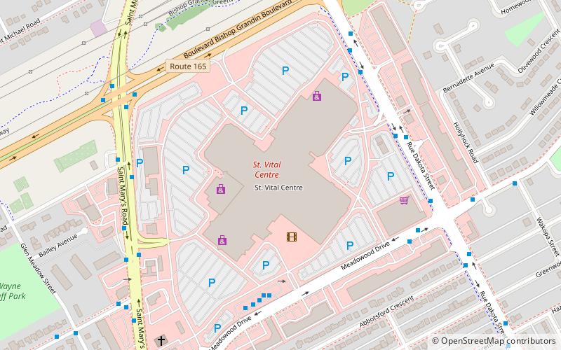 St. Vital Centre location map