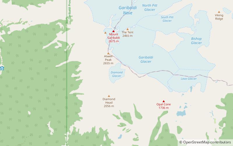 Diamond Glacier location map