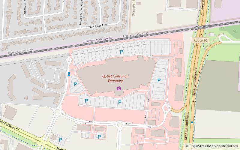 Outlet Collection Winnipeg location map