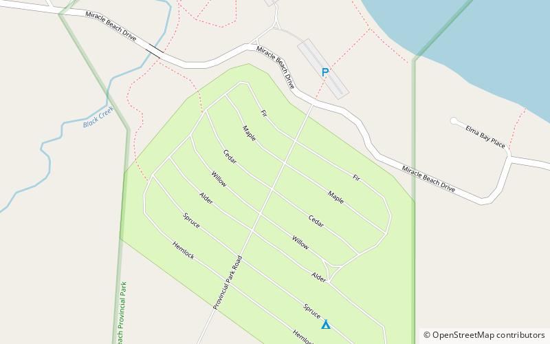 Miracle Beach Provincial Park location map