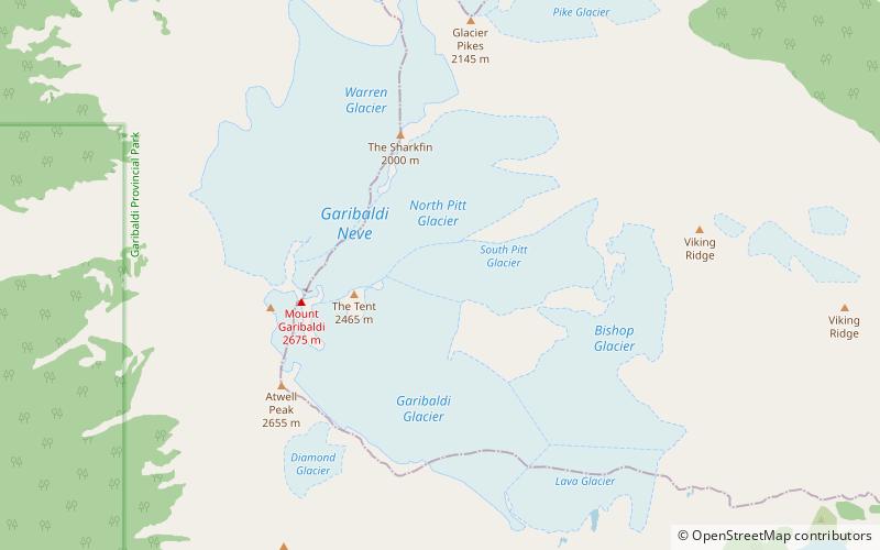 garibaldi neve garibaldi provincial park location map