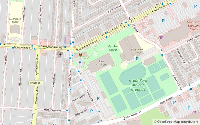 Pan Am Pool location map