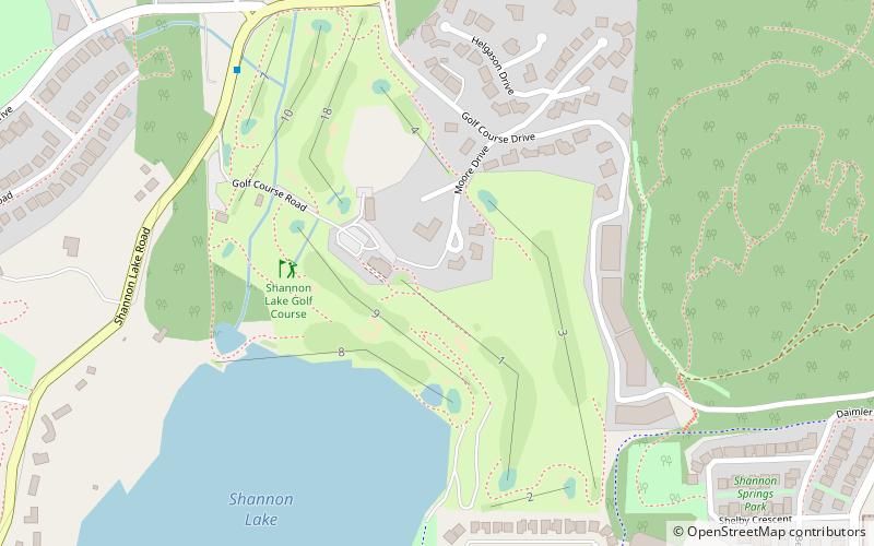 Shannon Lake Golf Course location map