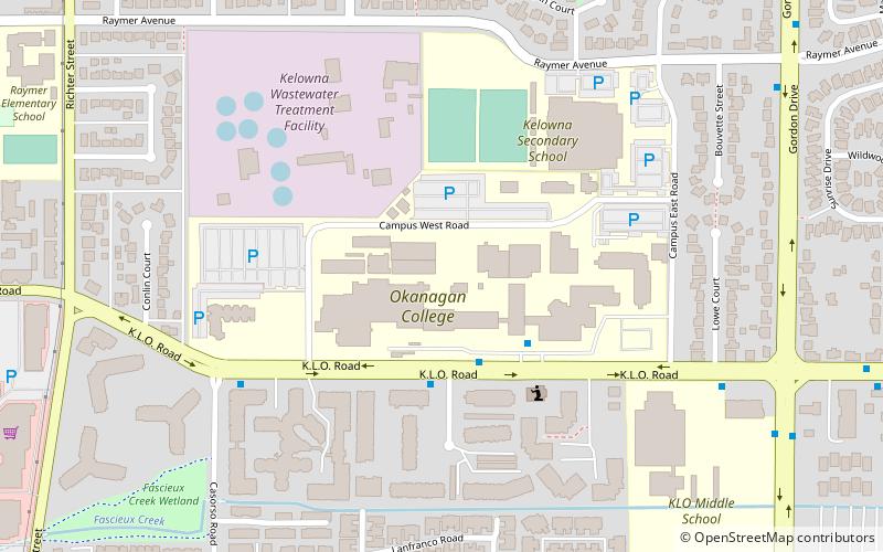 Okanagan College location map