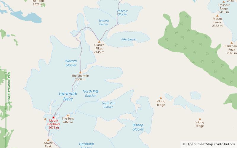 glacier pikes park prowincjonalny garibaldi location map