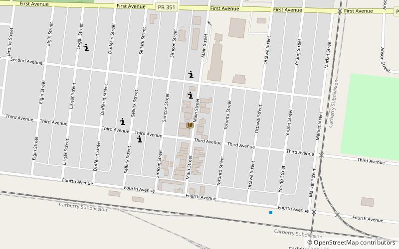 Carberry location map