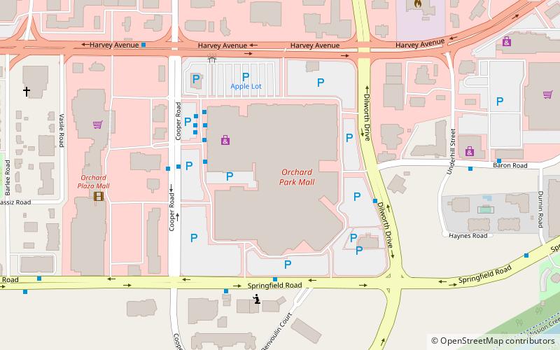 Orchard Park Mall location map