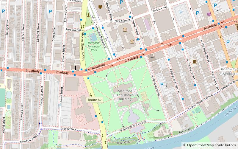 Queen Victoria Statue location map