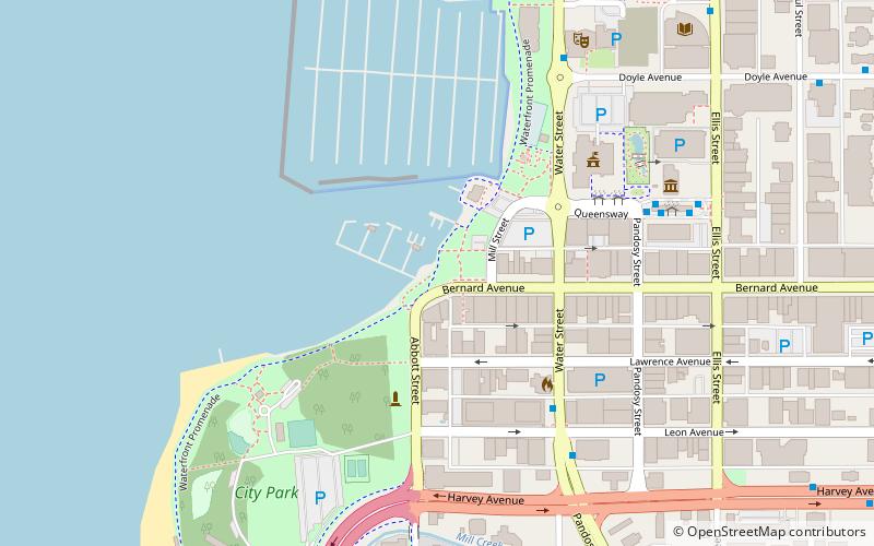 Downtown Marina Kelowna location map