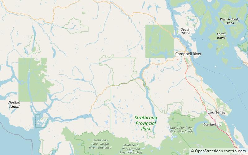 big den mountain strathcona provincial park location map