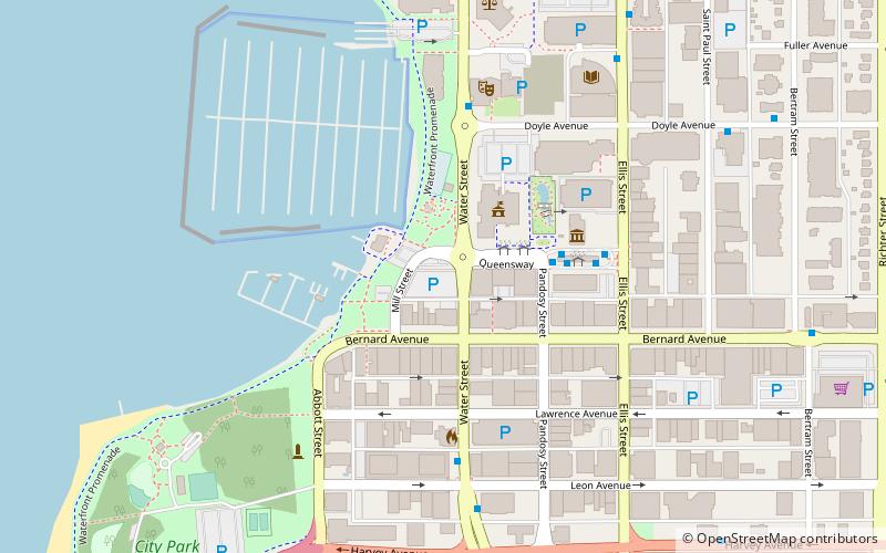 kelowna community theatre location map