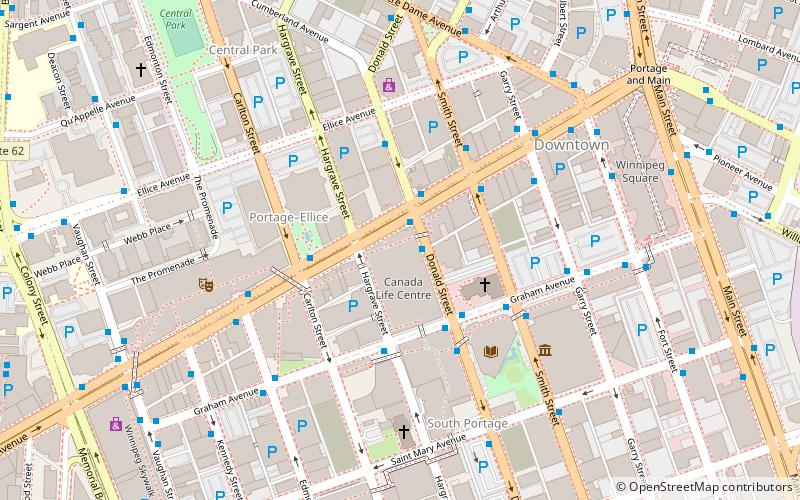 Manitoba Hockey Hall of Fame location map